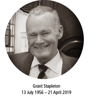 Grant Stapleton 13 July 1956   21 April 201