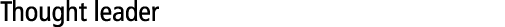 Thought leader