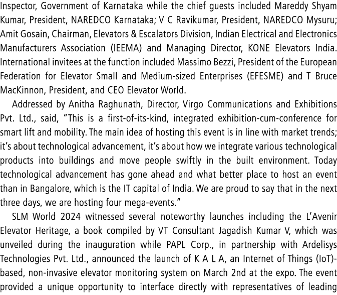 Inspector, Government of Karnataka while the chief guests included Mareddy Shyam Kumar, President, NAREDCO Karnataka;...
