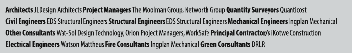 Architects JLDesign Architects Project Managers The Moolman Group, Networth Group Quantity Surveyors Quanticost Civil...