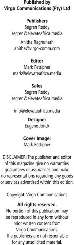 Published by Virgo Communications (Pty) Ltd Publishers Segren Reddy segren@elevateafrica.media Anitha Raghunath anith...